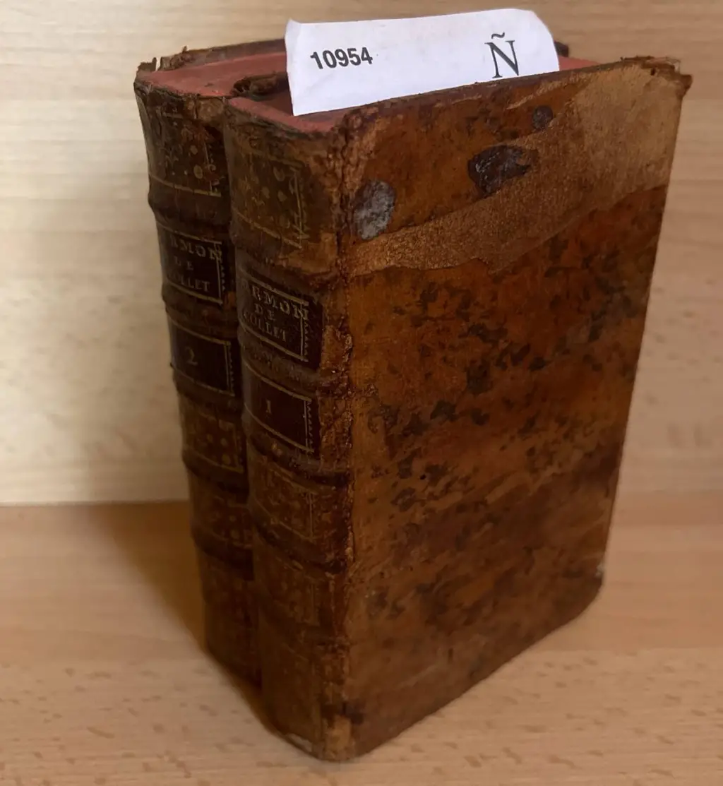 Sermons pour les retraites, avec des discours ecclésiastiques, des panégyriques, etc. Par M. —, …  (DOS VOLUMENES)
