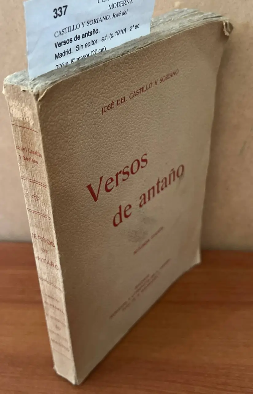Versos de antaño.
