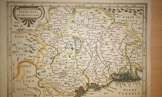 MAPA ANTIGUO: FORUM IULY, ET TRIUIGLIANO