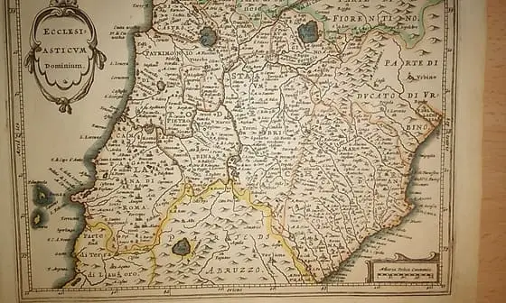 MAPA ANTIGUO: ECCLESIASTICUM DOMINIUM