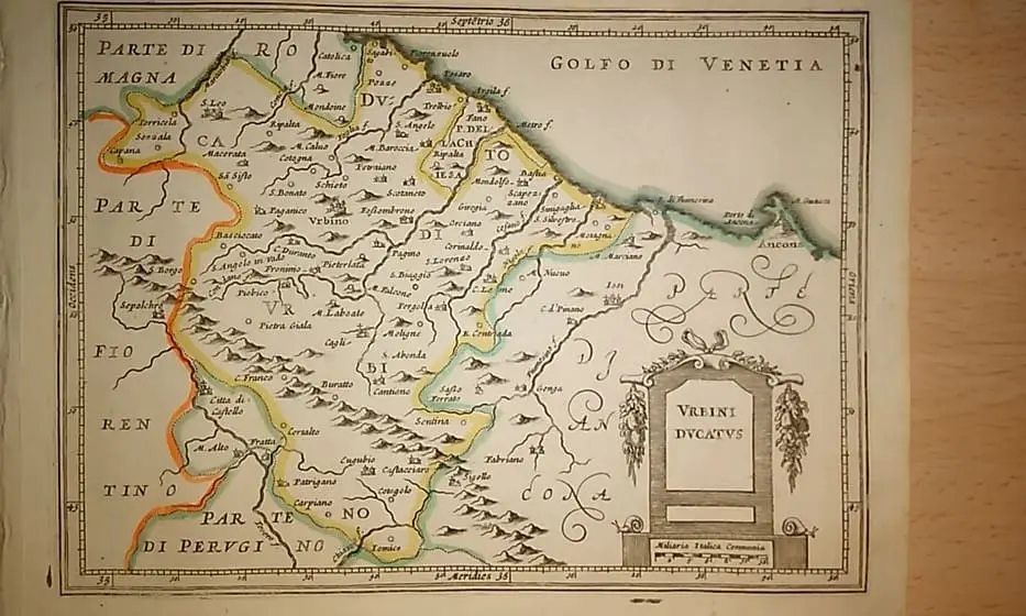 MAPA ANTIGUO: URBINI DUCATUS