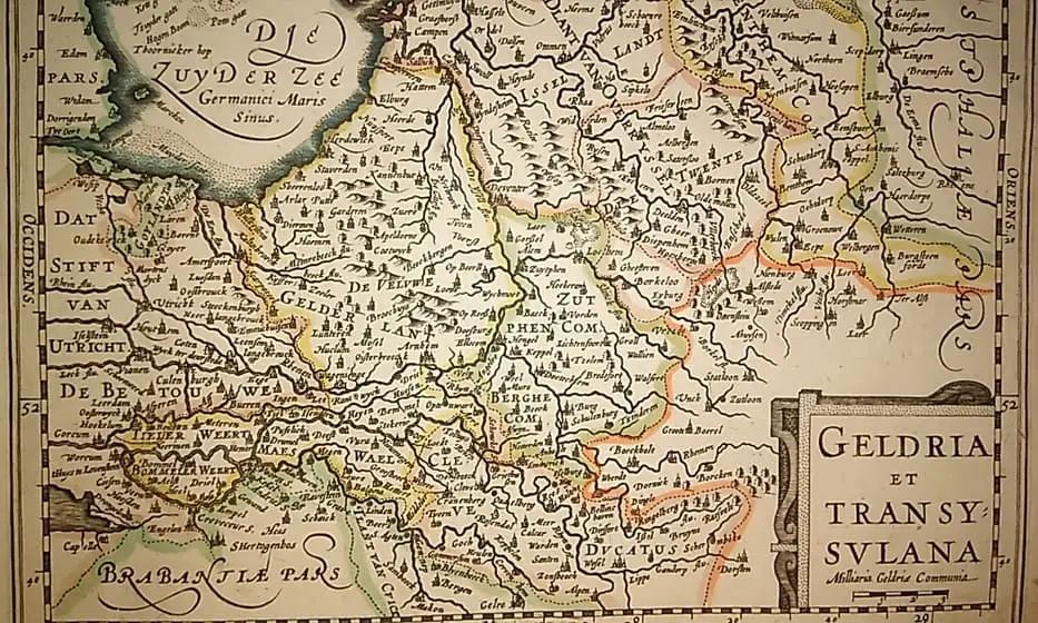 MAPA ANTIGUO: GELDRIA ET TRANSYSULANA