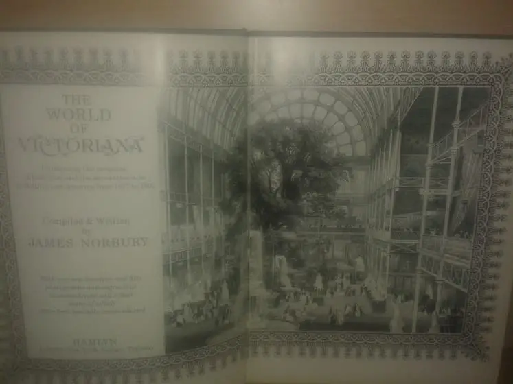 THE WORLD OF VICTORIANA. Illustrating the progress of furniture and the decorative arts in Britain and America from 1837 to 1901. Compiled and Written by —. With over one hundred and fifty photographs and engravings in monochrome and colour many of which habe been specially commissioned.
