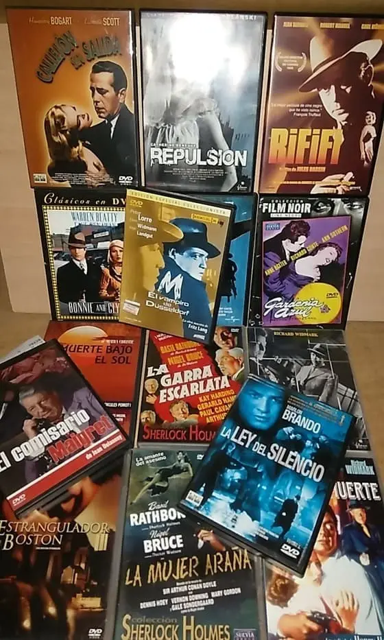 LOTE DE 15 PELICULAS CINE DVD CLASICAS SUSPENSE, POLICIACA, INTRIGA…