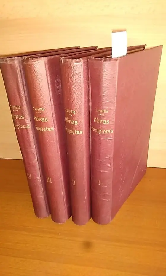 OBRAS COMPLETAS DE DON JOSE ZORRILLA (4 VOLUMENES) POESIAS – DRAMAS –