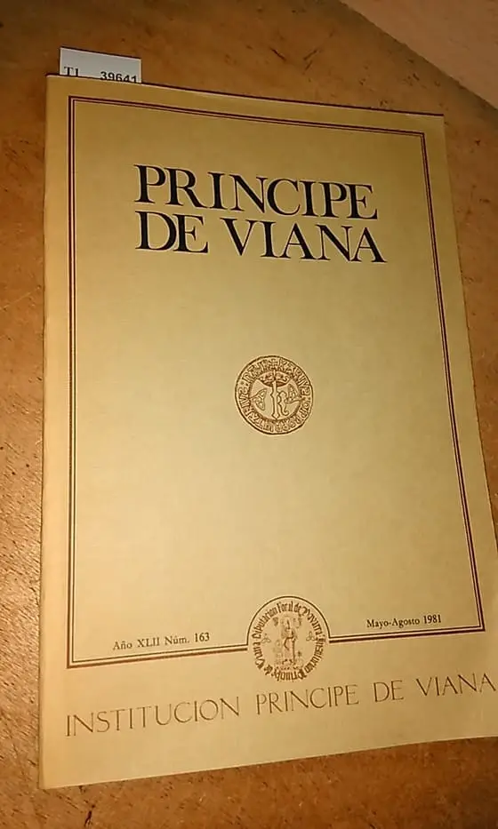 Revista: PRINCIPE DE VIANA. NUMERO 163. mayo-agosto 1981.