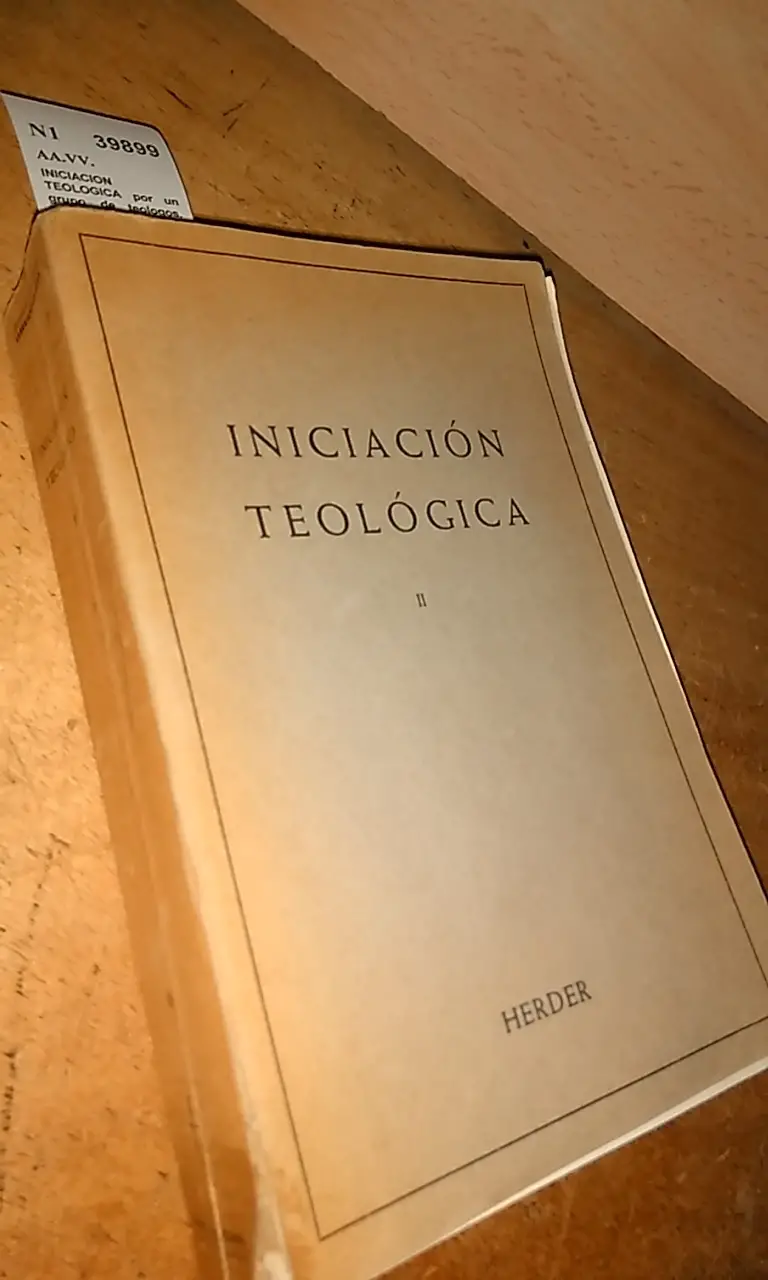 INICIACION TEOLOGICA por un grupo de teologos. TOMO SEGUNDO. TEOLOGIA MORAL.