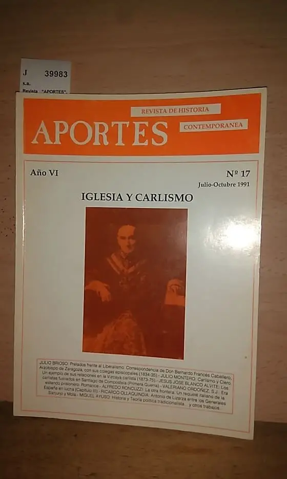 Revista APORTES. Revista de Historia Contemporanea. NUMERO 17.