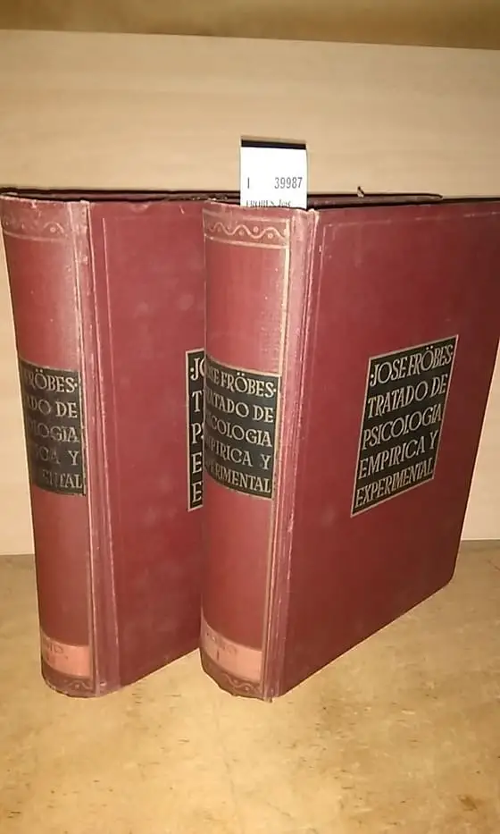 TRATADO DE PSICOLOGIA EMPIRICA Y EXPERIMENTAL (2 VOLUMENES) por — s.j.  version española por Jose A. Menchaca S.J.