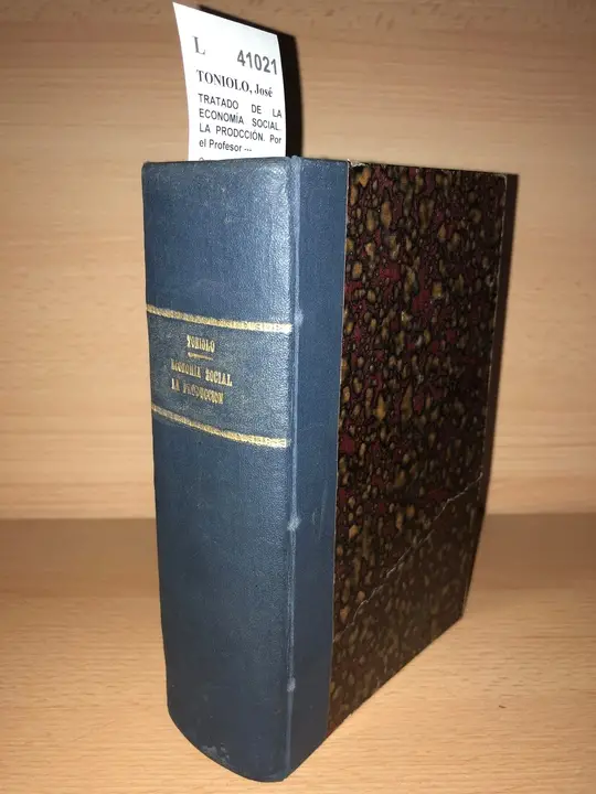 TRATADO DE LA ECONOMÍA SOCIAL. LA PRODCCIÓN. Por el Profesor —