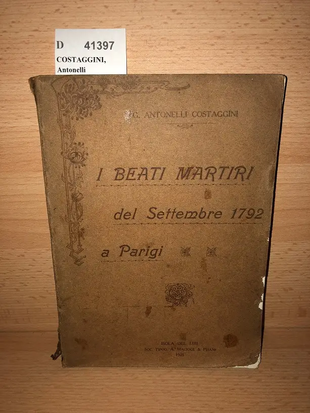 IBEATI MARTIRI DEL SETTEMBRE 1792 A PARIGI