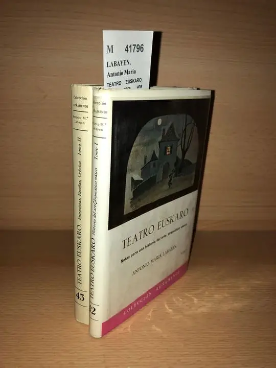 TEATRO EUSKARO. Notas para una  historia del arte dramático vasco ( 2 VOLUMENES)