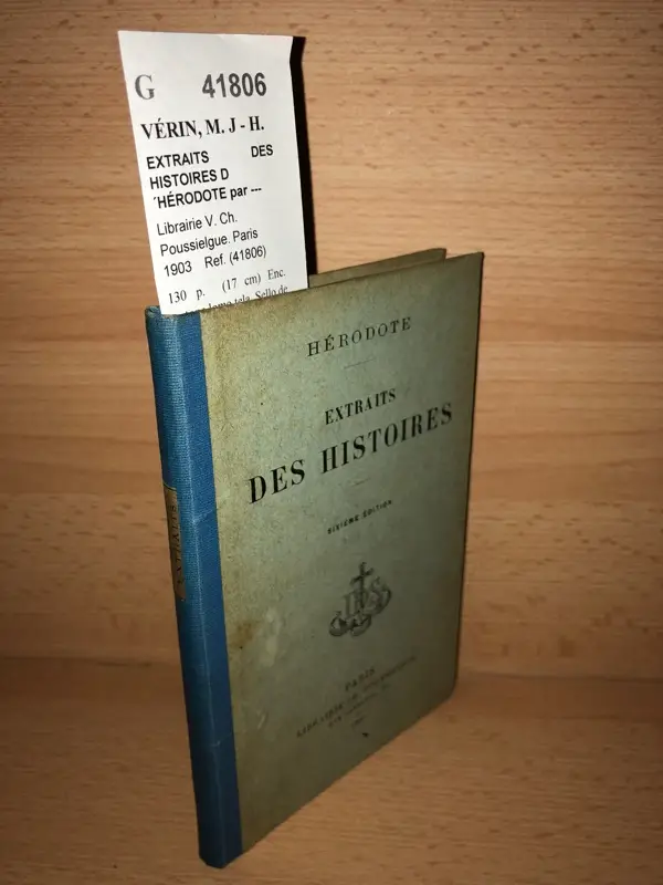EXTRAITS DES HISTOIRES D´HÉRODOTE par —
