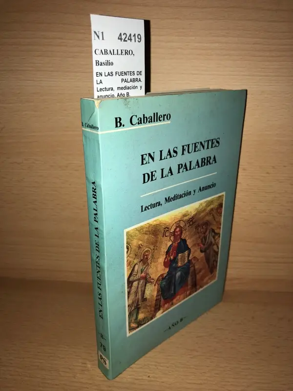 EN LAS FUENTES DE LA PALABRA. Lectura, mediación y anuncio. Año B.
