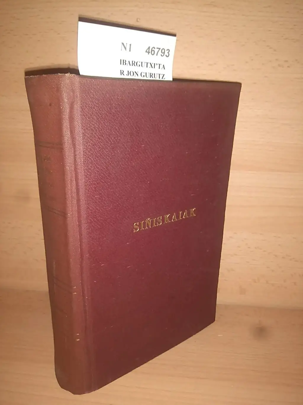 KRISTIÑAU – IKASBIDE – ATZALBENA. I. SIÑISKAIAK