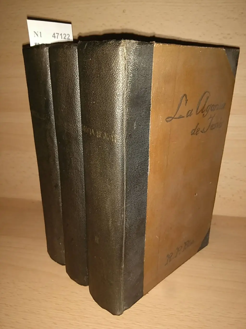 LA AGONIA DE JESUS. TRATADO DEL SUFRIMIENTO MORAL  por el R.P. — … trad. al castellano por D. Joaquin Rubio y Ors (3 VOLUMENES)