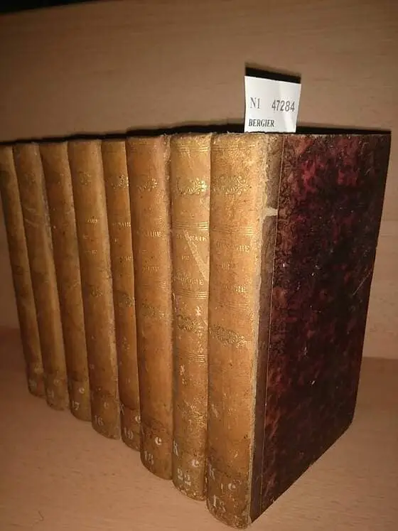 DICTIONNAIRE DE THEOLOGIE, PAR LABBE BERGIER (8 VOLUMENES), … nouvelle edition…