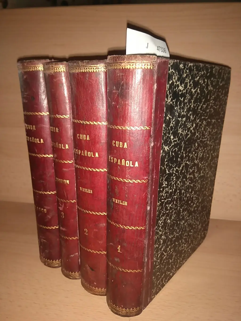 CUBA ESPAÑOLA. Reseña historica de la insurreccion cubana en 1895 POR —. Ilustrada por Francisco Pons. WEYLER / BLANCO. (4 VOLUMENES)