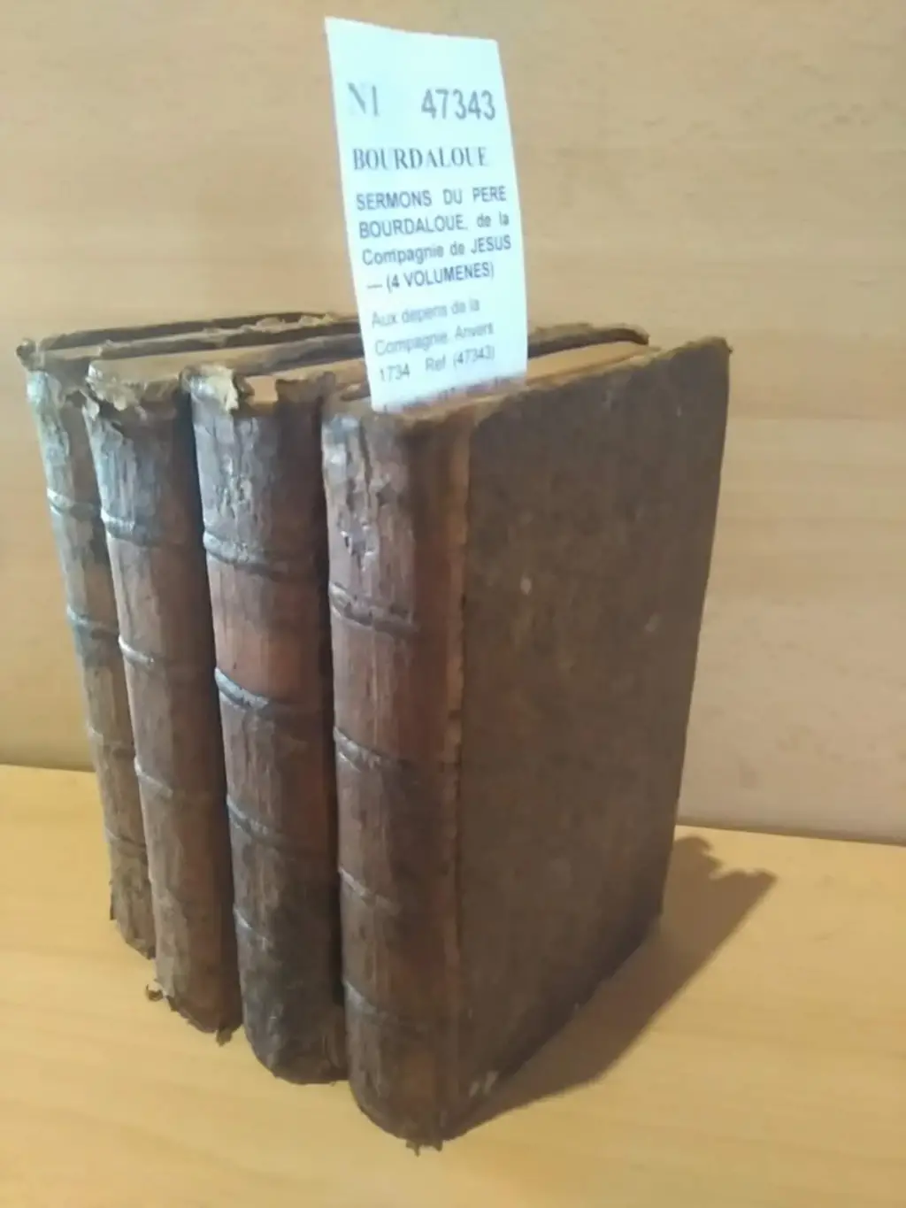 SERMONS DU PERE BOURDALOUE, de la Compagnie de JESUS — (4 VOLUMENES)