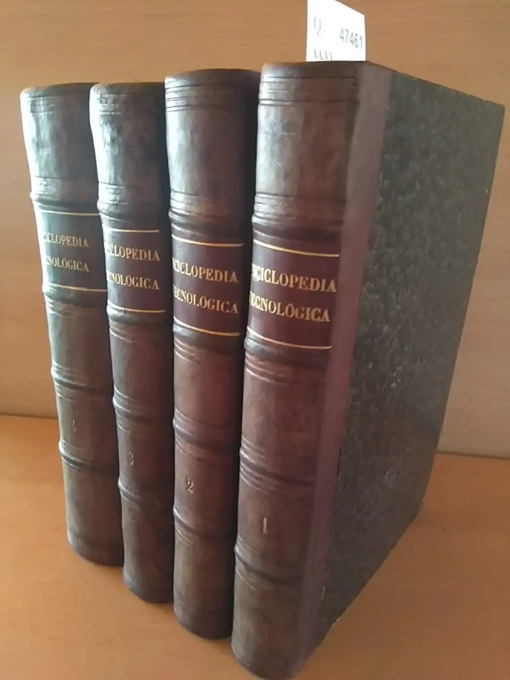 ENCICLOPEDIA TECNOLOGICA. DICCIONARIO DE ARTES Y MANUFACTURAS, DE AGRICULTURA, DE MINAS, ETC. (4 VOLUMENES) DESCRIPCION DE TODOS LOS PROCEDIMIENTOS INDUSTRIALES Y FABRILES. EDICION ESPAÑOLA publicada por D. Francisco de P. MELLADO, refundida y acomodada al alcance de todos con arreglo al plan ordenado para la segunda ed. francesa POR M. C. LABOULAYE.