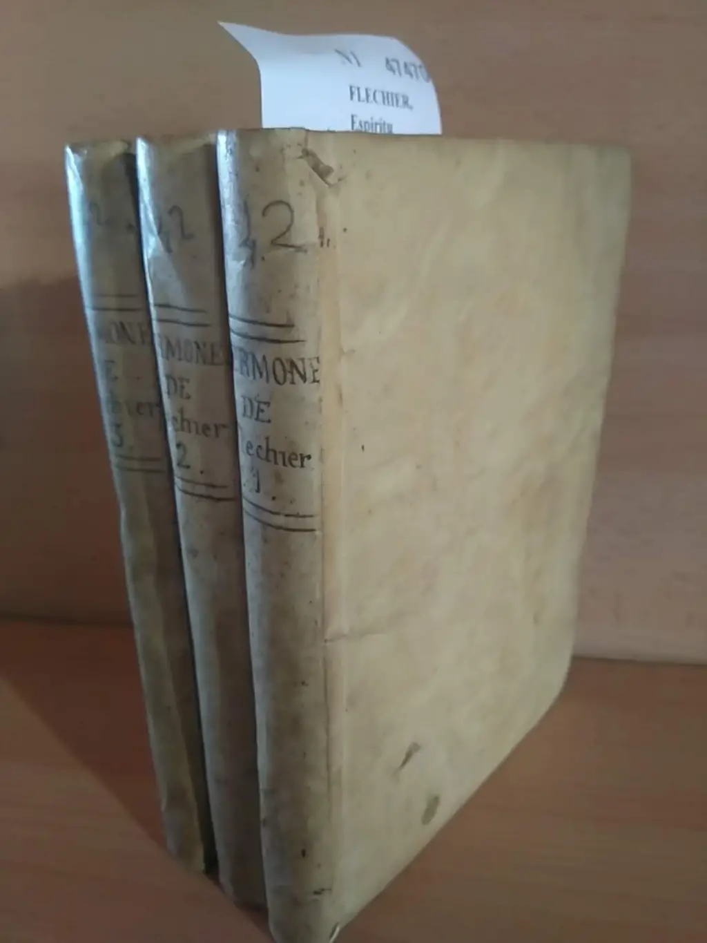 SERMONES DEL ILUSTRISIMO SEÑOR ESPIRITU FLECHIER, OBISPO DE NIMES. (3 VOLUMENES) Traducidos del Frances al Español POR Don Juan de Arribas y Soria, Profesor de Teologia en la Universidad de Alcalá, y Opositor a la Catedra de Lengua Griega en los Reles Estudios de San Isidro… PANEGYRICOS.