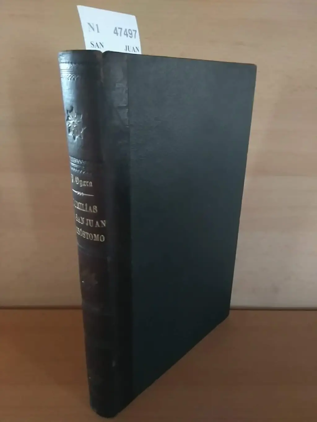 HOMILIAS SELECTAS DE SAN JUAN CRISOSTOMO patriarca de Constantinopla y Doctor de la Iglesia trad. … por el P. Florentino OGARA de la Compañia de Jesus Van precedidas de una breve noticia historica y compendios… TOMO II. HOMILIAS ACERCA DE LAS ESTATUAS AL PUEBLO DE ANTIOQUIA.