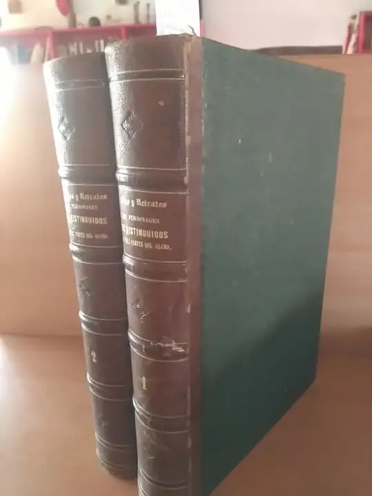 GALERIA UNIVERSAL DE BIOGRAFIAS Y RETRATOS DE LOS PERSONAJES MAS DISTINGUIDOS (2 VOLUMENES) EN POLITICA, ARMAS, RELIGION, LETRAS, CIENCIAS Y ARTES Y DE LAS FAMILIAS REINANTES EN LAS CINCO PARTES DEL GLOBO, DESDE 1848 HASTA NUESTROS DIAS, CON UN RESUMEN HISTORICO, GEOGRAFICO, ESTADISTICO, INDUSTRIAL Y POLITICO DE CADA NACION. Obra redactada por conocidos escritores.