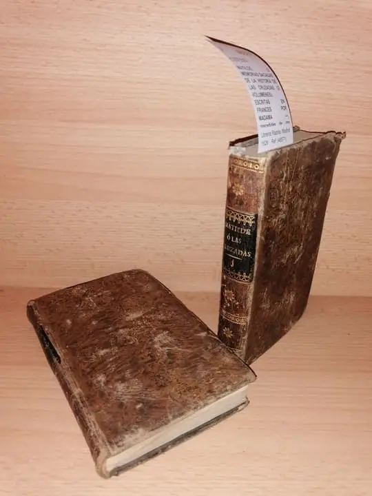 MATILDE, O MEMORIAS SACADAS DE LA HISTORIA DE LAS CRUZADAS (2 VOLUMENES); ESCRITAS EN FRANCES POR MADAMA —, precedidas de una pintura historica de las mismas cruzadas por MICHAUD… Trad. de Santiago de Albarado y de la Peña