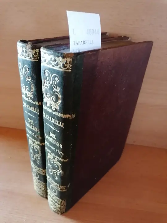 EXAMEN CRITICO DEL GOBIERNO REPRESENTATIVO EN LA SOCIEDAD MODERNA (2 VOLUMENES), POR EL R. P. — de la Compañia de Jesus, Trad. del italiano por EL PENSAMIENTO ESPAÑOL