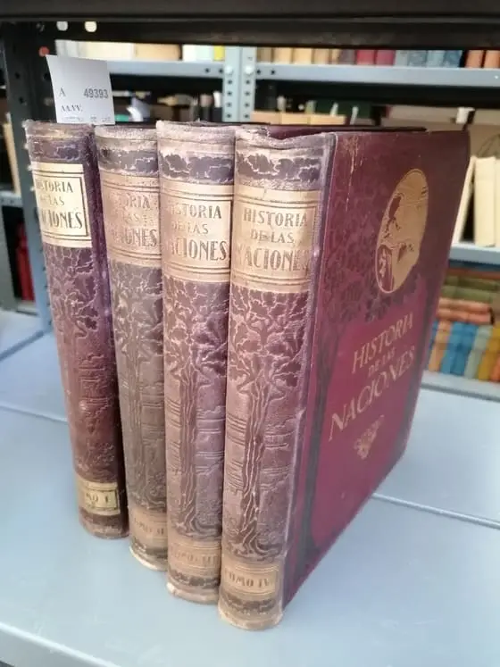HISTORIA DE LAS NACIONES (4 VOLUMENES) Popular, concisa, pintoresca y autorizada relacion de cada una de las naciones desde los tiempos mas remotos hasta nuestros dias… edicion inglesa de … Hutchinson… por Guillermo de Boladeres Ibern.