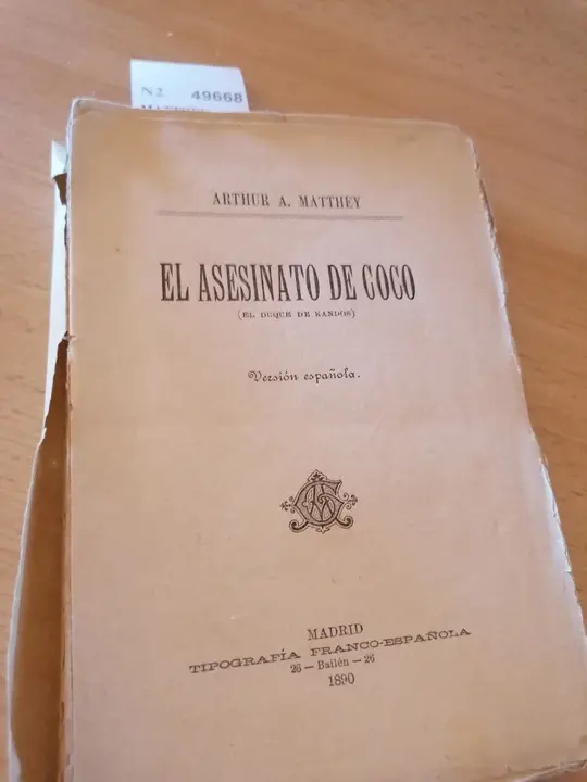 EL ASESINATO DE COCO (EL DUQUE DE KANDOS)
