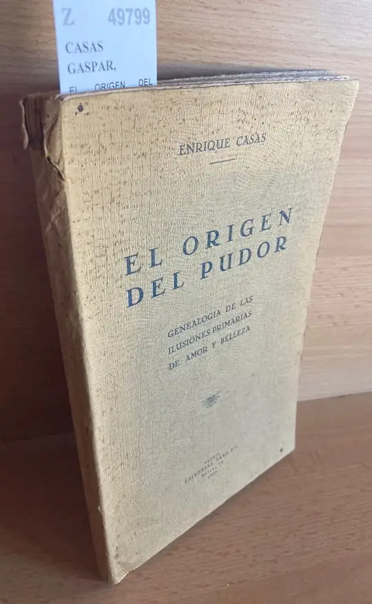 EL ORIGEN DEL PUDOR. GENEALOGIA DE LAS ILUSIONES PRIMARIAS AMOR Y BELLEZA