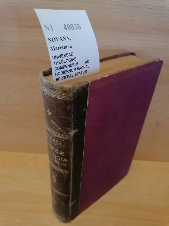 UNIVERSAE THEOLOGIAE COMPENDIUM AD HODIERNUM SACRAE SCIENTIAE STATUM