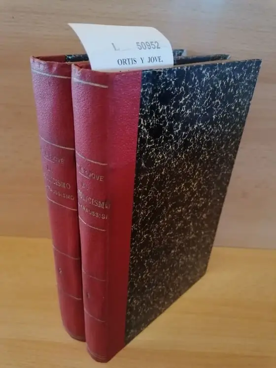 EL CATOLICISMO Y EL KRAUSSISMO (2 VOLUMENES) o sea EL CATOLICISMO Y LA CIENCIA ACATOLICA CONTEMPORANEA  por Don — Presbitero y director del Primer colegio católico de España.