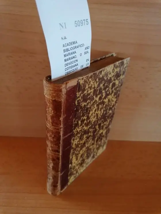 ACADEMIA BIBLIOGRAFICO-MARIANA. AÑO MARIANO, O SEA, DEVOCION COTIDIANA EN OBSEQUIO DE LA SANTISIMA VIRGEN MARIA MADRE DE DIOS, SEGUN LOS EJEMPLOS DE LOS SANTOS.