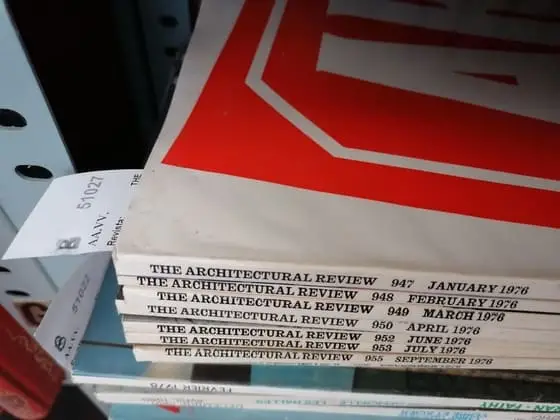 Revista: THE ARCHITECTURAL REVIEW (11 NÚMEROS) AÑO 1976 CASI COMPLETO (Falta mayo)