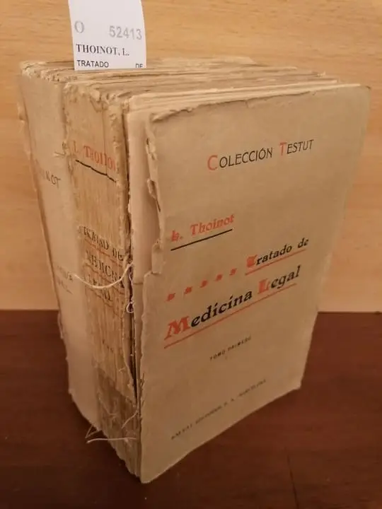 TRATADO DE MEDICINA LEGAL (2 VOLUMENES) por — Traducido, anotado y adicionado con referencia a la legislacion española y americana por W. COROLEU.