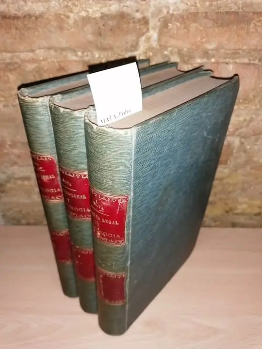 TRATADO TEORICO-PRACTICO DE MEDICINA LEGAL Y TOXICOLOGIA (3 VOLUMENES) por el doctor DON —