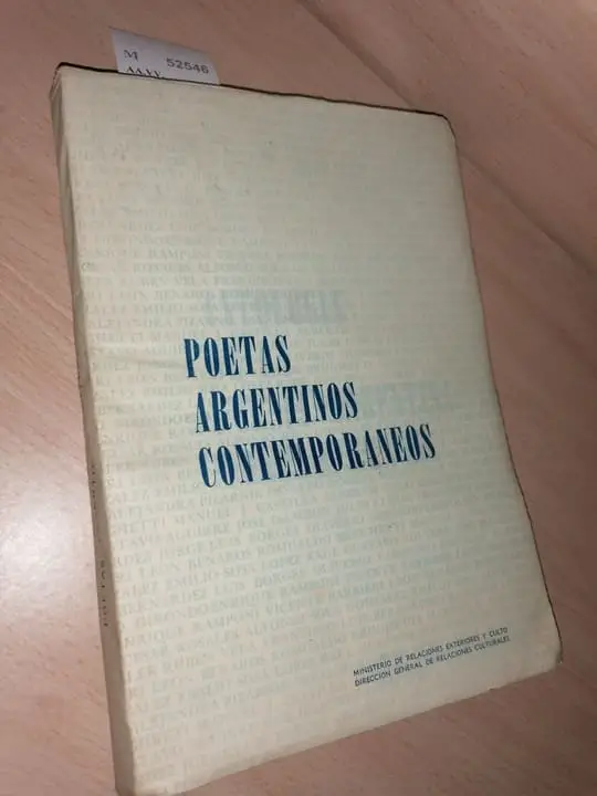 ANTOLOGIA DE LA POESIA ARGENTINA CONTEMPORANEA. Prologo de Guillermo de la Torre. Seleccion de poemas y notas de César Rosales