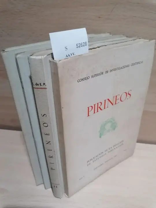 Revista: PIRINEOS. PUBLICACION DE LA ESTACION DE ESTUDIOS PIRENAICOS (4 VOLUMENES)
