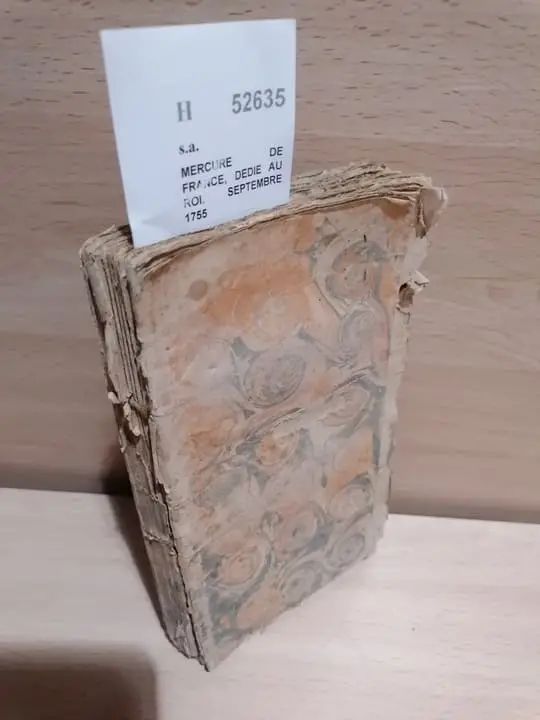 MERCURE DE FRANCE, DEDIE AU ROI. SEPTEMBRE 1755
