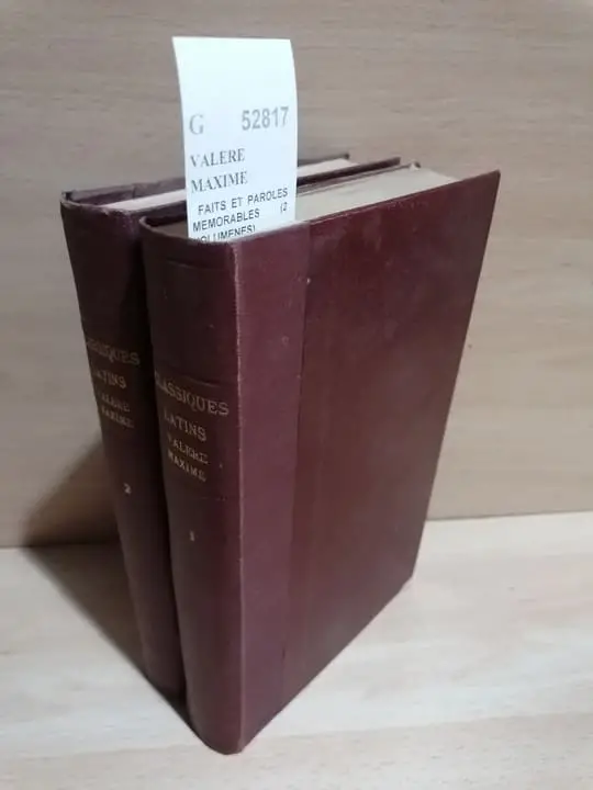FAITS ET PAROLES MEMORABLES (2 VOLUMENES) Traduction nouvelle par C. A. F. Fremion.