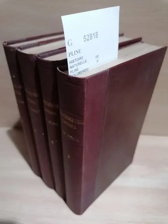 HISTOIRE NATURELLE DE PLINE (4 VOLUMENES) Traduction nouvelle par M. Ajasson de Grandsagne. (Tomes second, troisieme, quatrieme et cinquieme)
