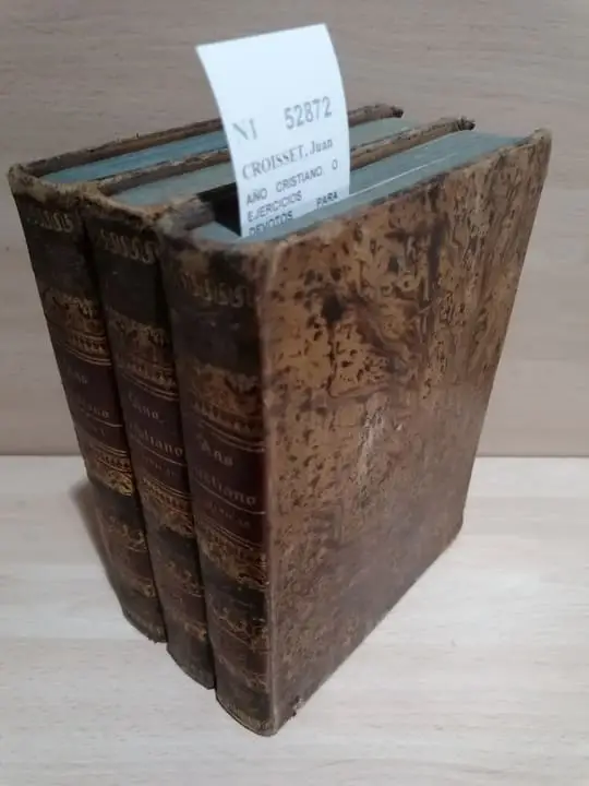 AÑO CRISTIANO, O EJERCICIOS DEVOTOS PARA TODOS LOS DOMINGOS, DIAS DE CUARESMA Y FIESTAS MOVIBLES (DOMINICAS: 6 TOMOS EN TRES VOLUMES) (…) ESCRITO EN FRANCES POR EL P. — DE LA COMPAÑIA DE JESUS, y traducido al castellano por el P. JOSE FRANCISCO DE ISLA… NOVISIMA Y COMPLETISIMA EDICION.