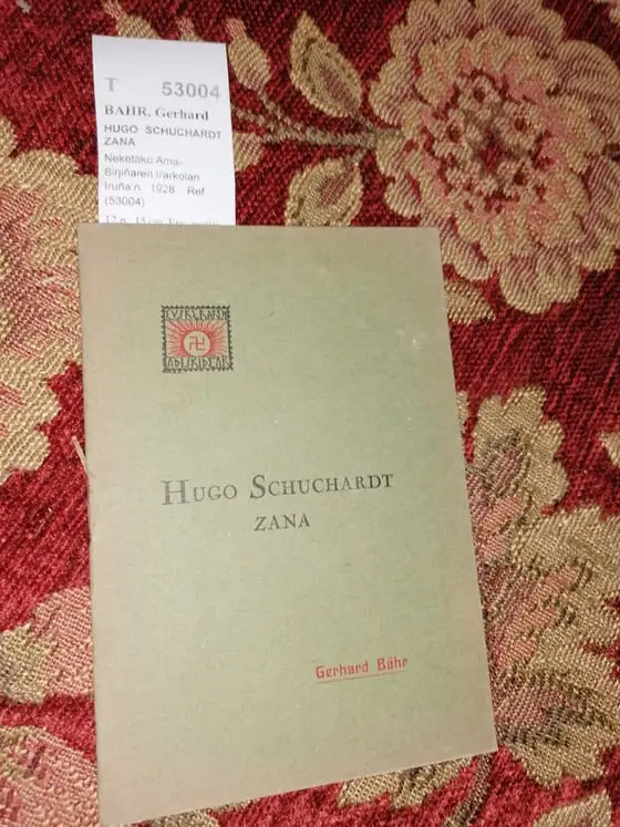 HUGO SCHUCHARDT ZANA