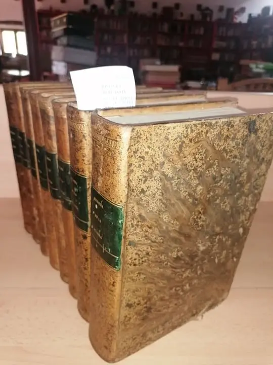 HISTORIA GENERAL DE LA IGLESIA, DESDE LA PREDICACION DE LOS APOSTOLES HASTA EL PONTIFICADO DE GREGORIO XVI (8 VOLUMENES). Obra escrita en frances por el abate —, … corregida y continuada desde el año 1719, en que la dejó su autor, hasta el año 1843, y adicionada… POR EL BARON HENRION, … traducida al español y anotada en lo relativo a España