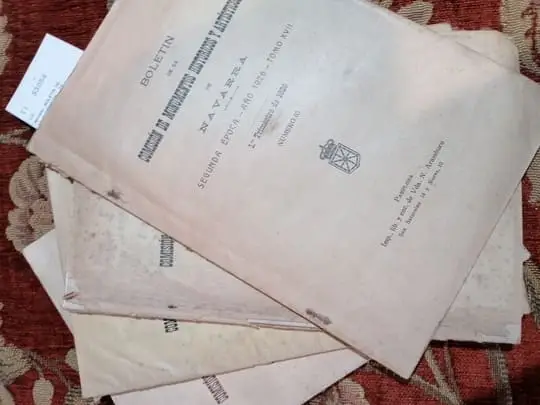 Revista: BOLETIN DE LA COMISION DE MONUMENTOS HISTORICOS Y ARTISTICOS DE NAVARRA. SEGUNDA EPOCA. AÑO 1926. TOMO XVII. AÑO COMPLETO (4 VOLUMENES). NÚMEROS 65 A 68.