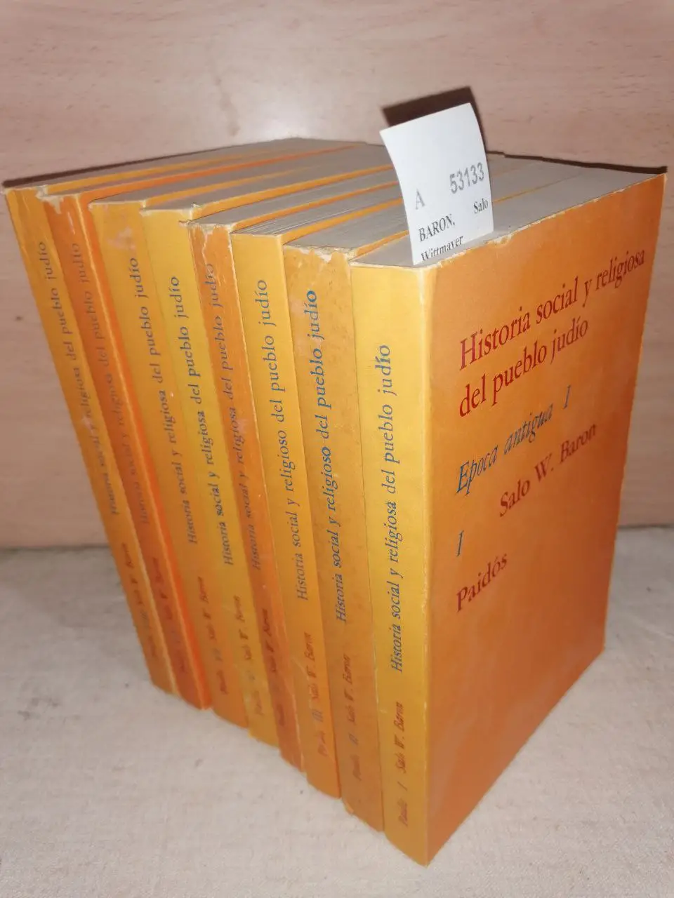 HISTORIA SOCIAL Y RELIGIOSA DEL PUEBLO JUDIO (8 VOLUMENES)