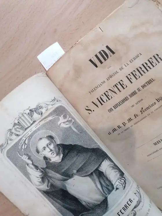 VIDA DEL VALENCIANO APOSTOL DE LA EUROPA S. VICENTE FERRER, CON REFLEXIONES SOBRE SU DOCTRINA. Su autor el M. R. P. M. Fr. —