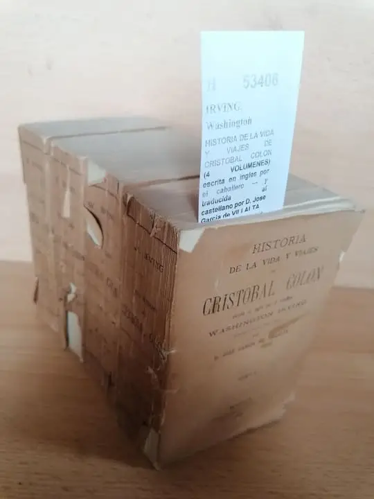 HISTORIA DE LA VIDA Y VIAJES DE CRISTOBAL COLON (4 VOLUMENES) escrita en ingles por el caballero — y traducida al castellano por D. Jose Garcia de VILLALTA